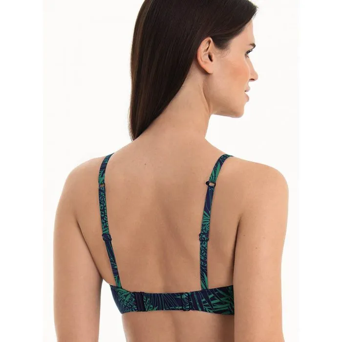 Parte de arriba Bikini Rosa Faia Green Shades Sara con aros 8819 Verde Azulado