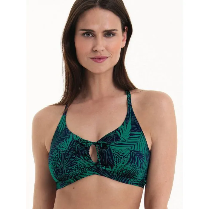 Parte de arriba Bikini Rosa Faia Green Shades Sara con aros 8819 Verde Azulado