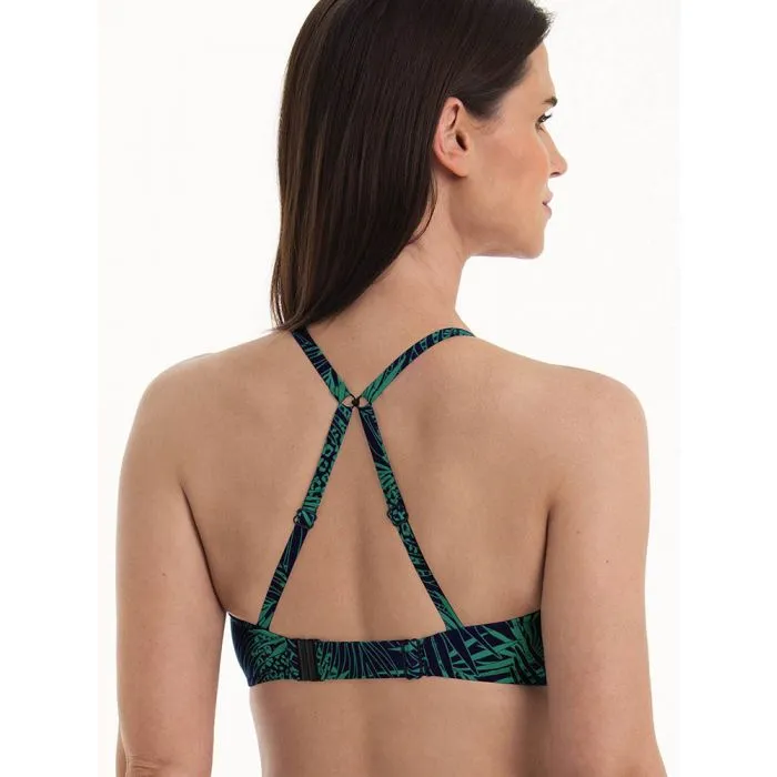Parte de arriba Bikini Rosa Faia Green Shades Sara con aros 8819 Verde Azulado