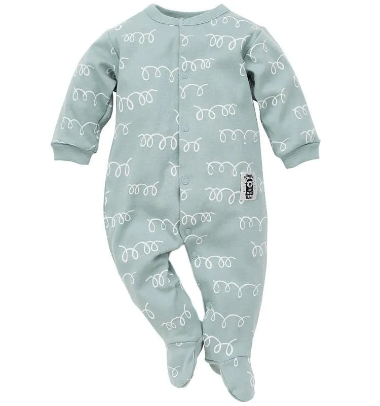 Pelele color menta para bebé Happy Llama