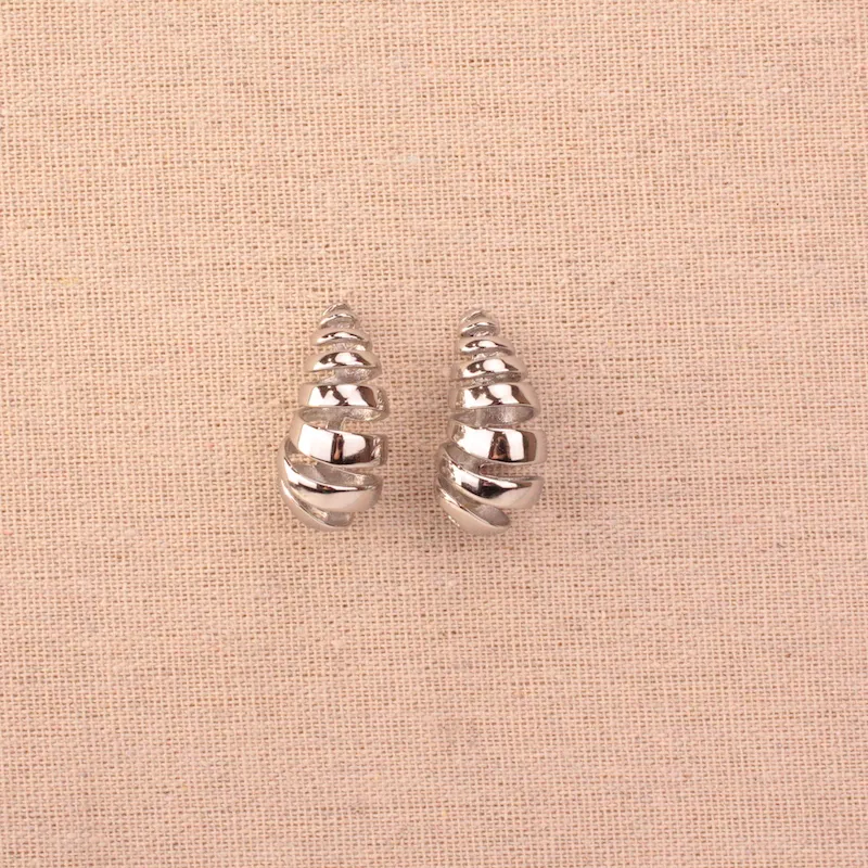 PENDIENTE PLATEADO CROISSANT 13135102