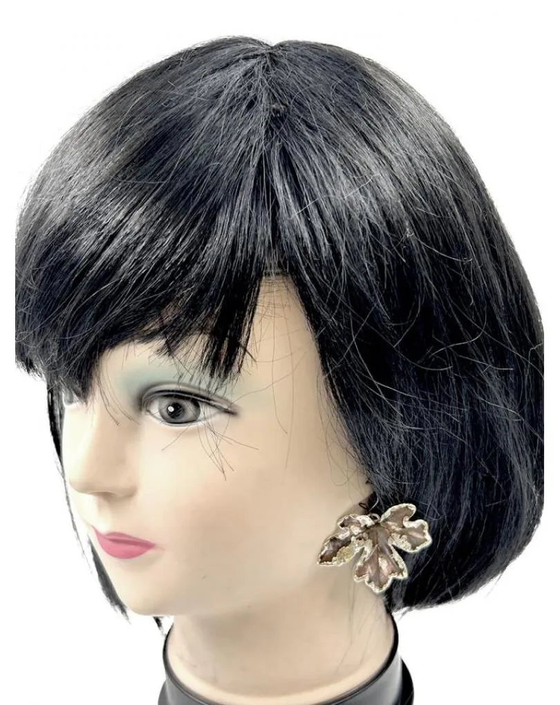 PENDIENTES LARGOS JOYERIA ARTESANAL CON BAÑO Y HOJAS NATURALES PRESERVADAS