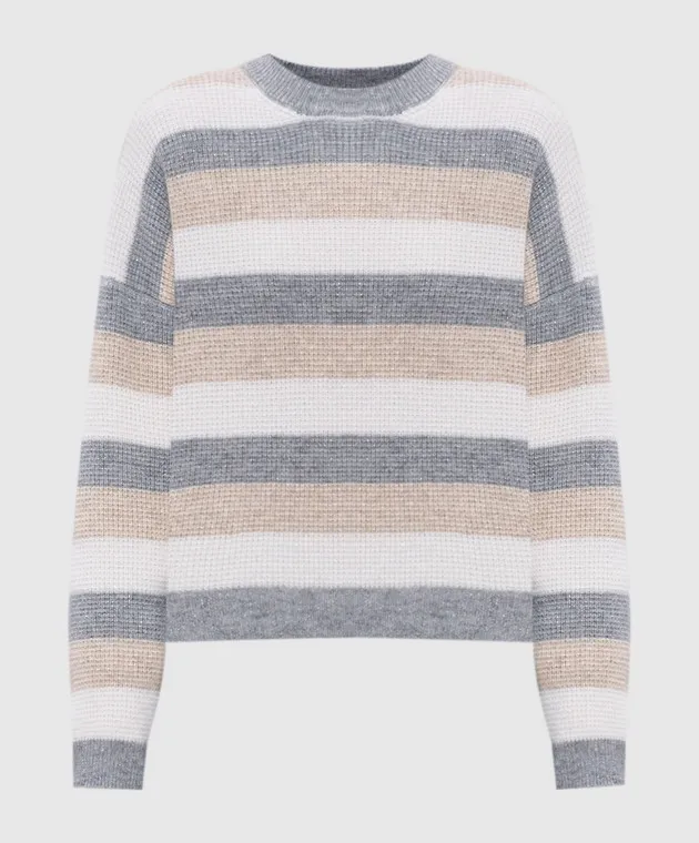 Peserico Sweater with wool, silk and cashmere with lurex