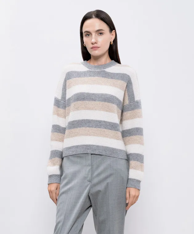 Peserico Sweater with wool, silk and cashmere with lurex