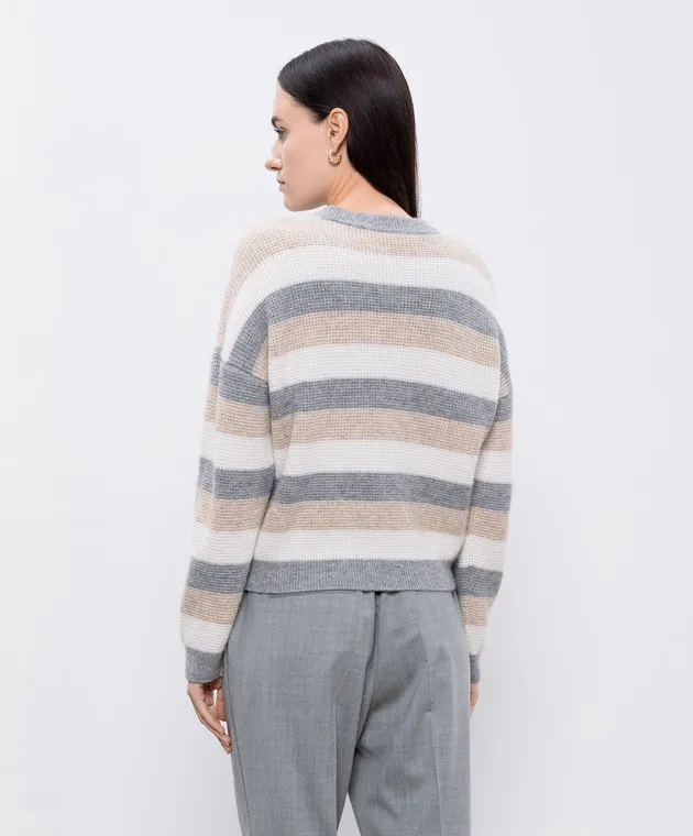 Peserico Sweater with wool, silk and cashmere with lurex