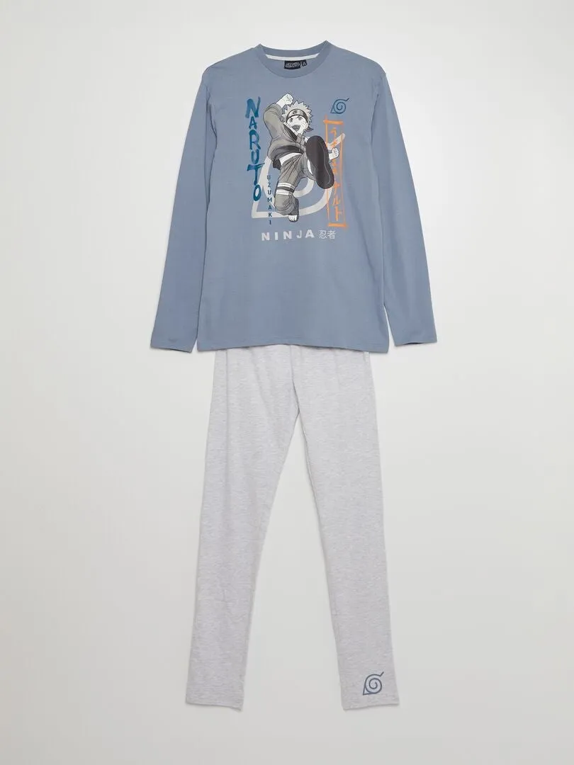 PIJAMA LARGO 'NARUTO'  2 PIEZAS  AZUL