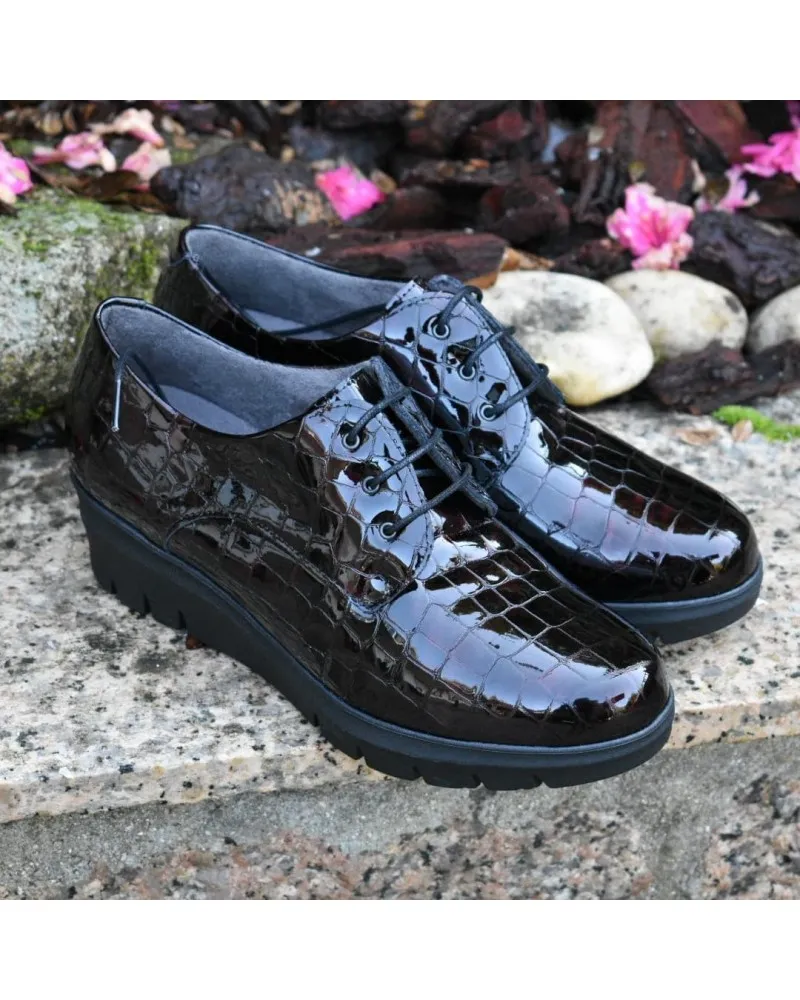 PITILLOS 1111 Zapato ancho especial BURDEOS CONFORT