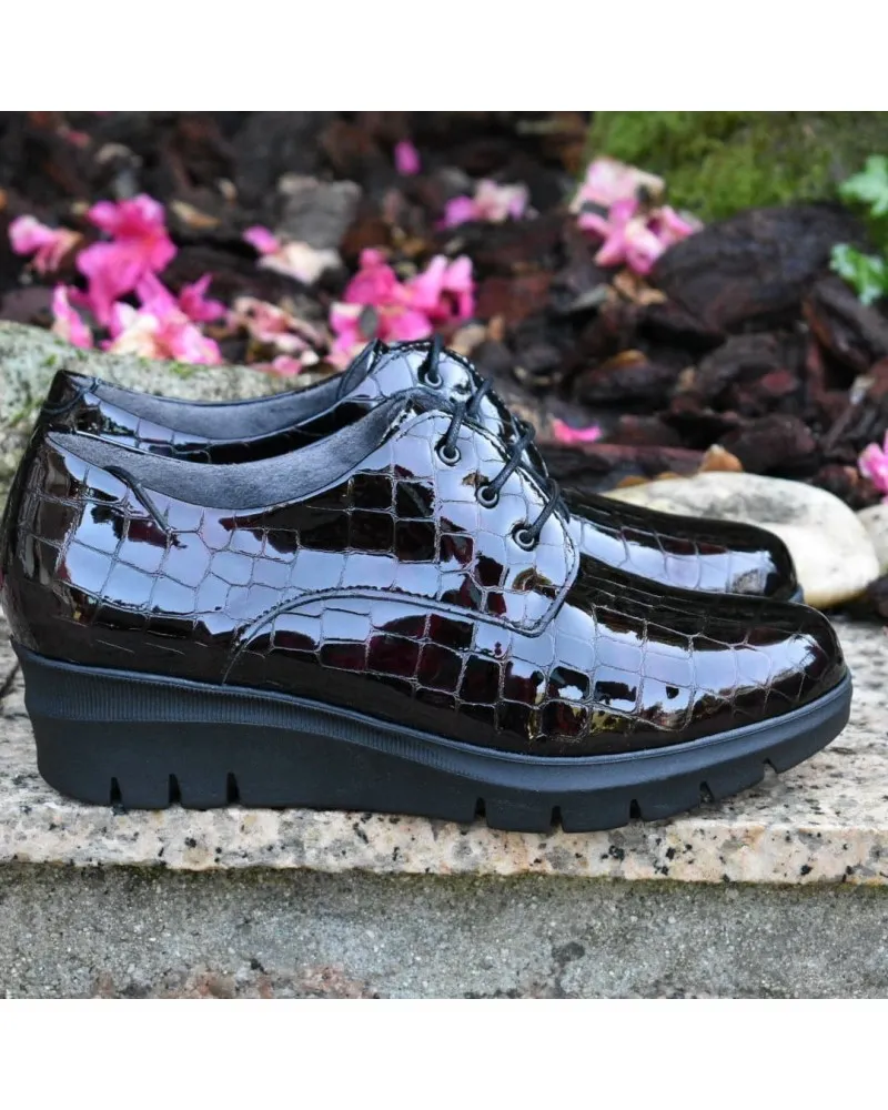 PITILLOS 1111 Zapato ancho especial BURDEOS CONFORT