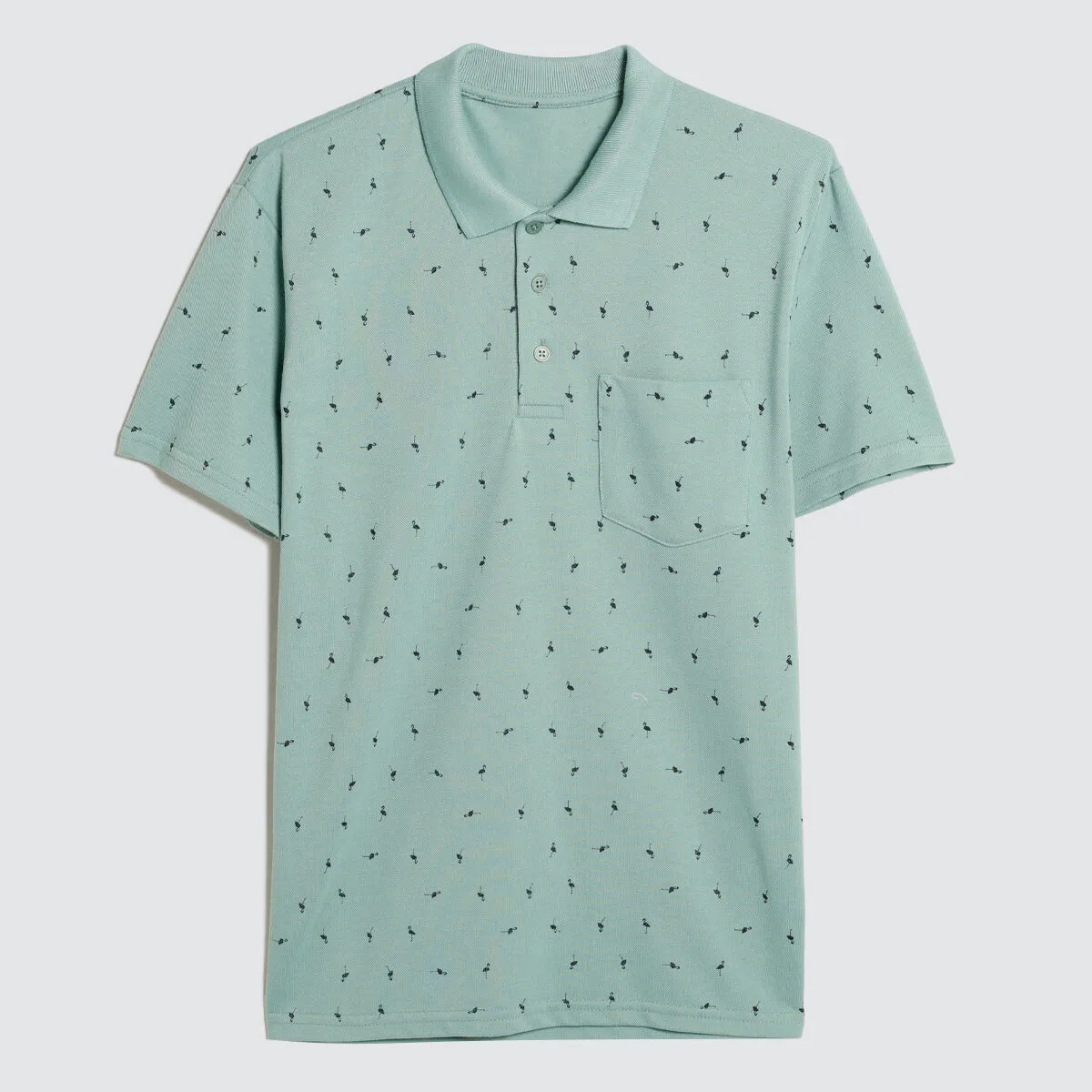 Polo Para Hombre Mini Flamencos