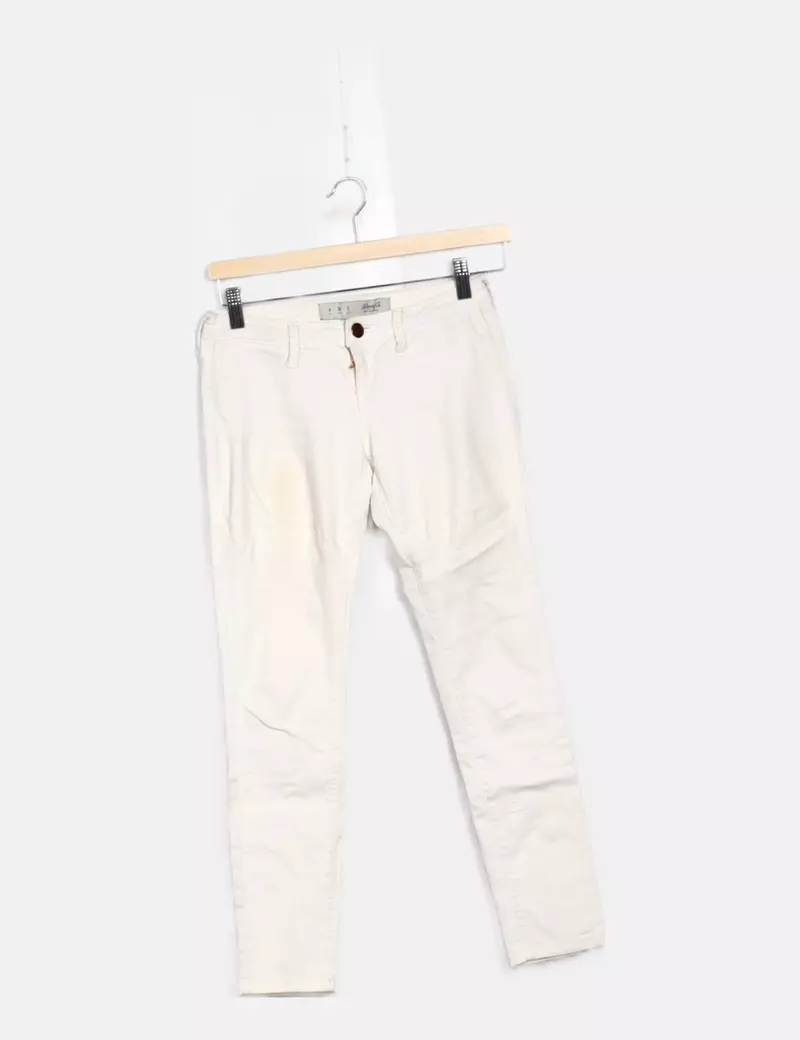 Primark Pantalón blanco elástico