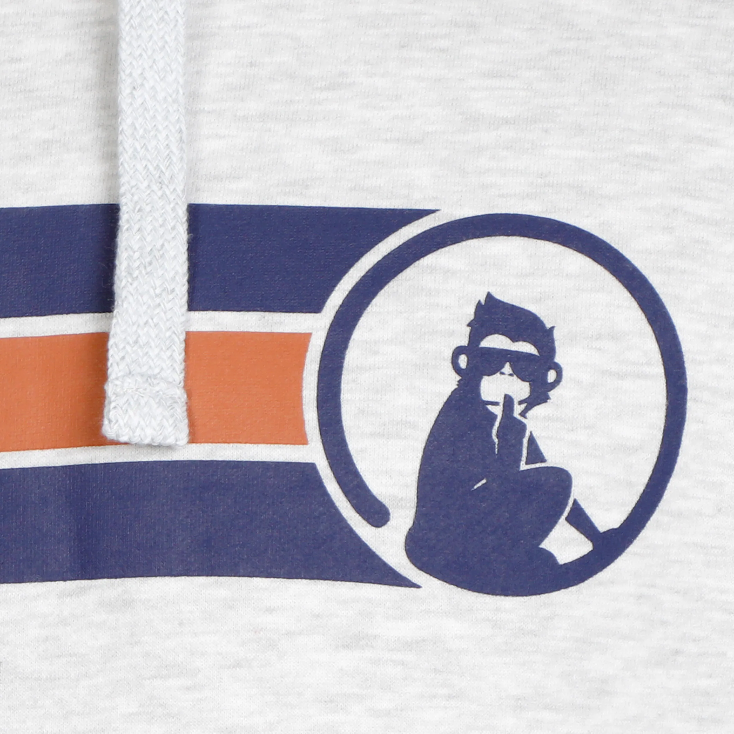 Retro Stripe Block Sudadera Con Capucha Hombres