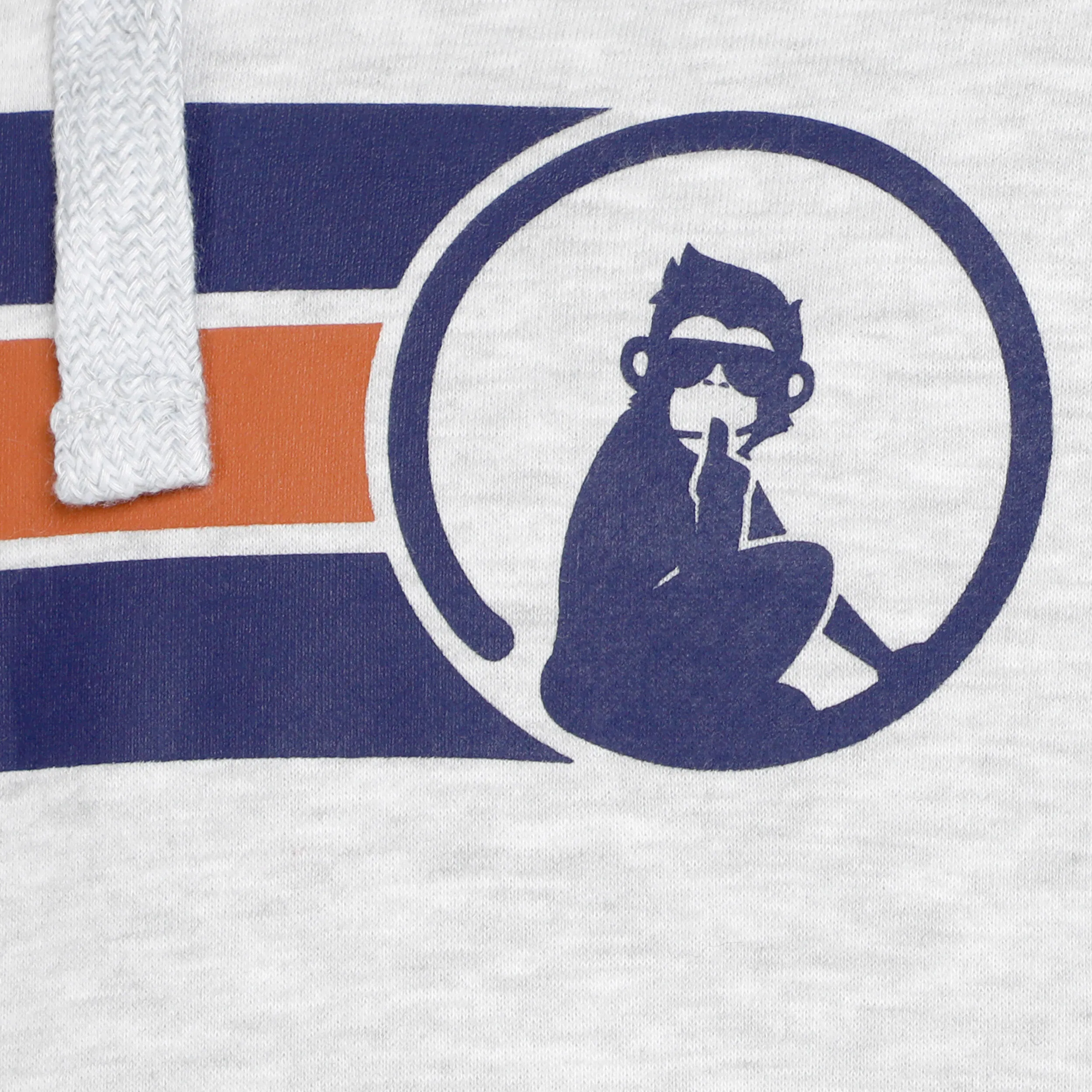 Retro Stripe Block Sudadera Con Capucha Hombres