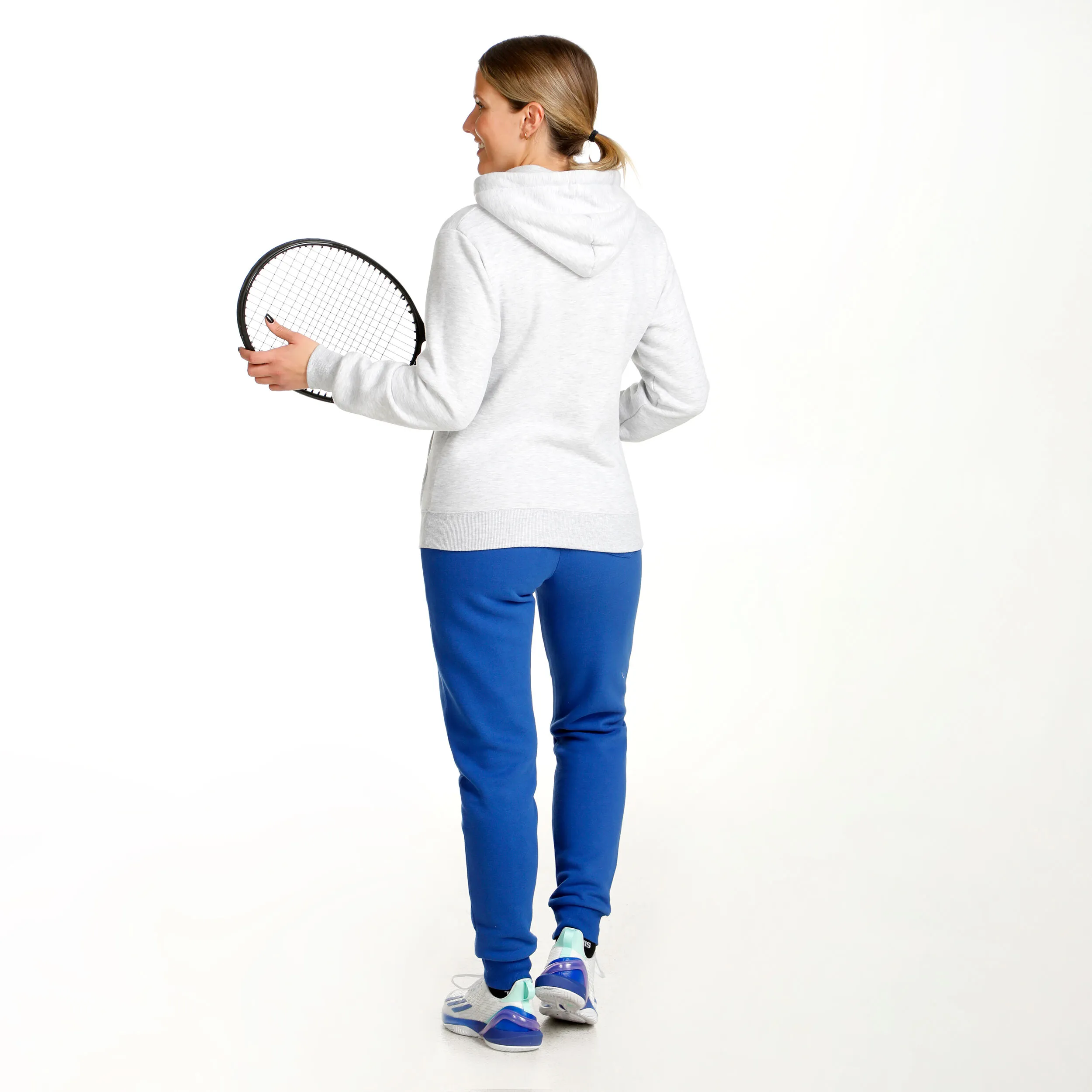Retro Stripe Block Sudadera Con Capucha Mujeres