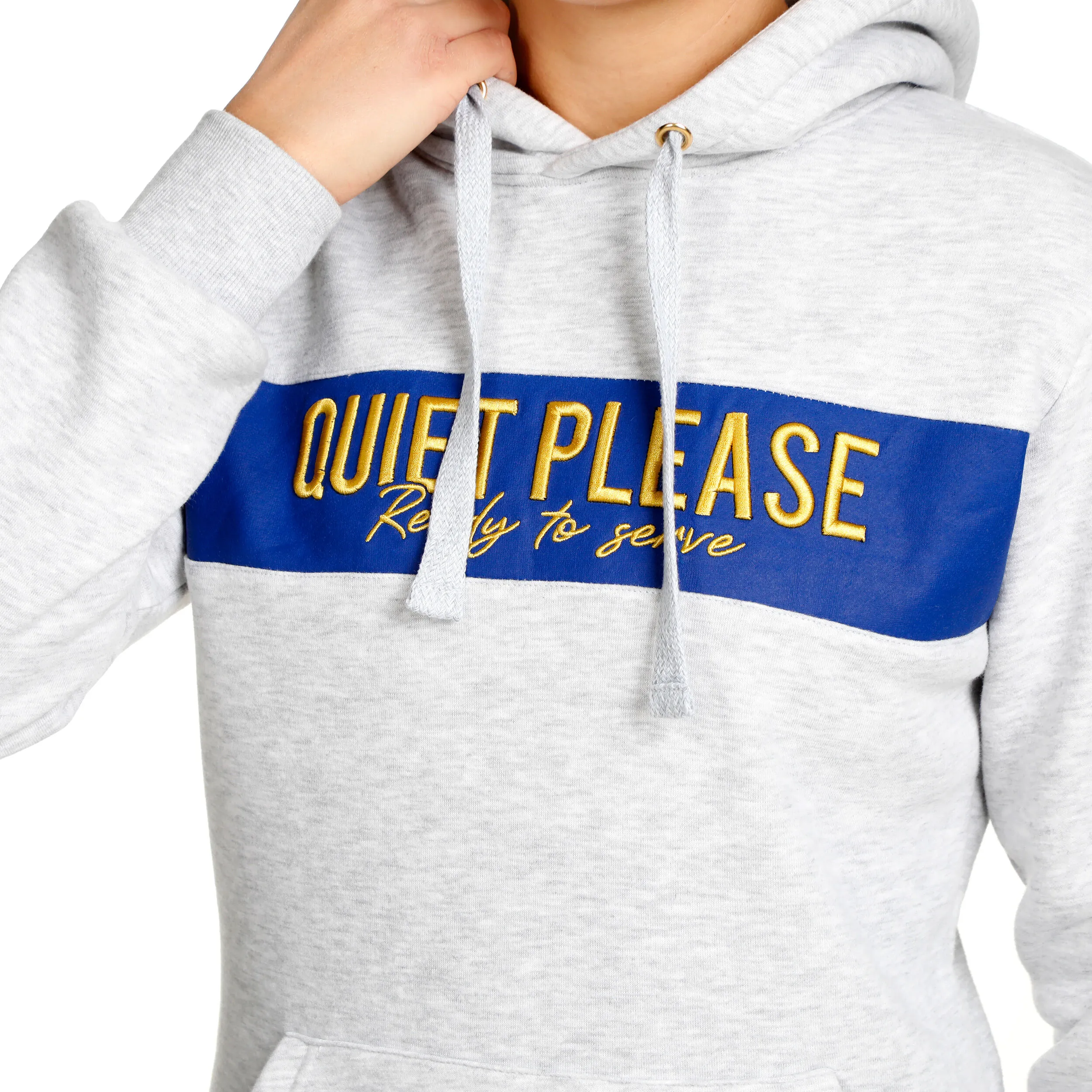 Retro Stripe Block Sudadera Con Capucha Mujeres