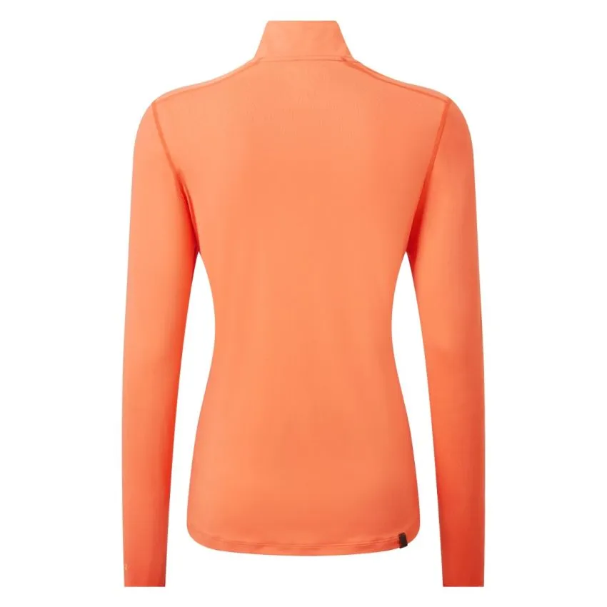 Ronhill Mujer Capa intermedia Tech Termal 1/2 Zip Tee Naranja 