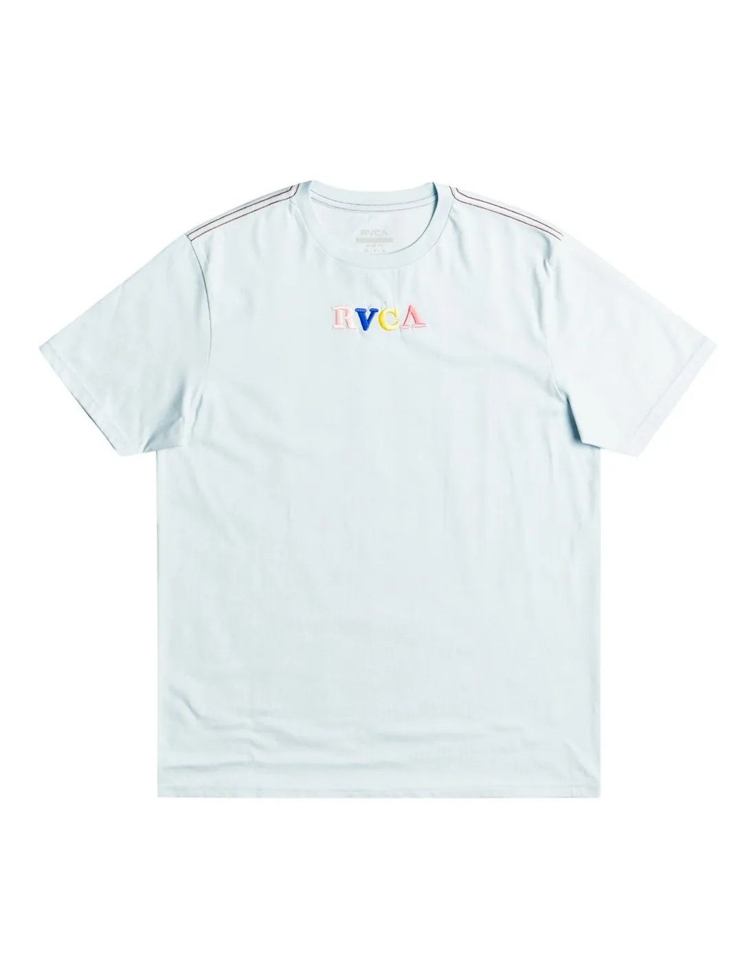 RVCA SKULL CLUB  AZUL CIELO  CAMISETA