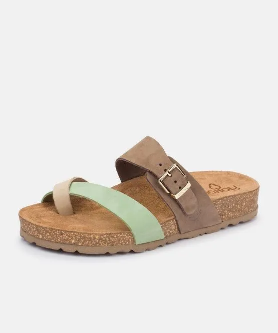 Sandalias planas YOKONO Jerba 091 verde
