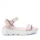 Sandalias plataformas Xti rosas con suela track
