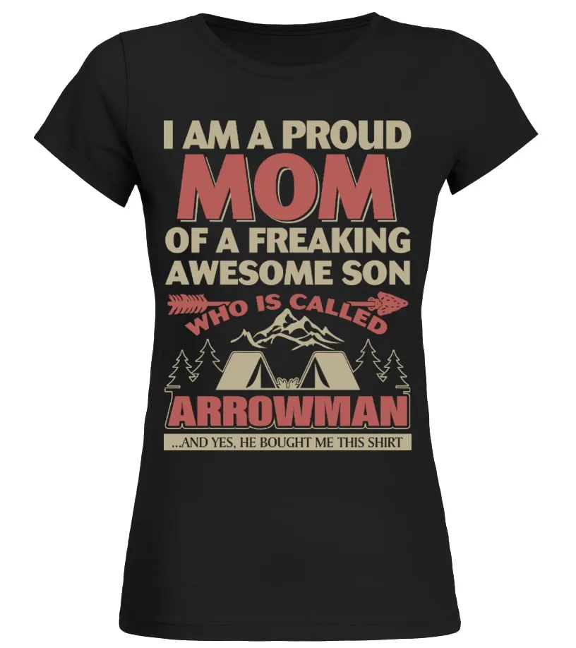 SCOUTARROWMANFOR MOM CAMISETA CUELLO REDONDO MUJER