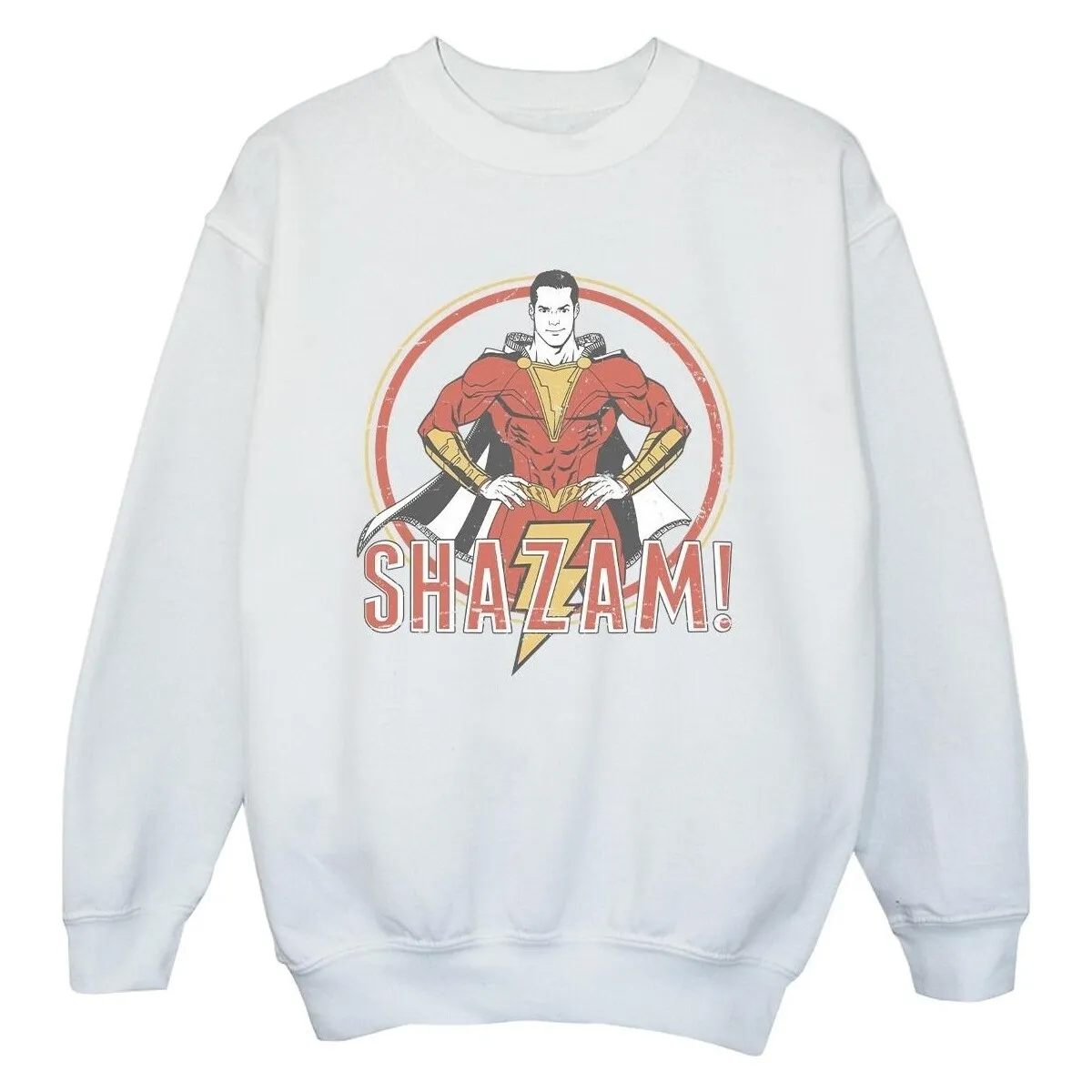 Shazam Retro Circle Distressed