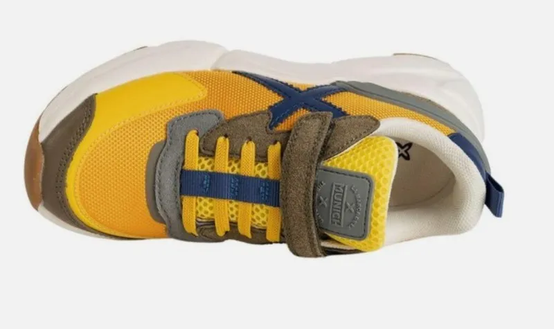 SNEAKERS MUNICH MINITRACK71 TEXTIL MOSTAZA