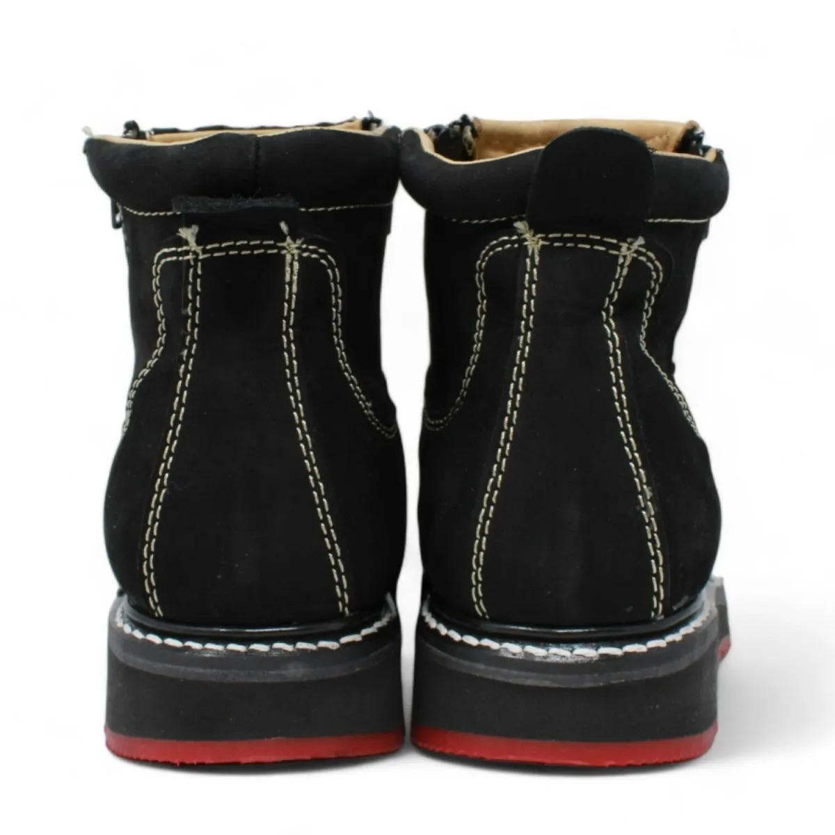 Square Toe Double Density Work Boots with Double Zipper