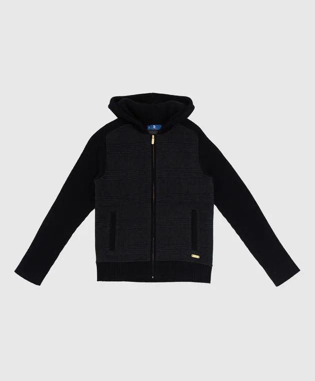 Stefano Ricci Checked wool cardigan for children