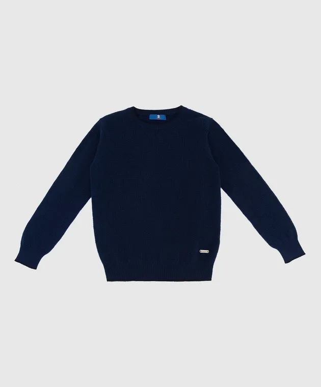 Stefano Ricci Patterned cashmere jumper for kids