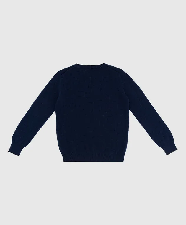 Stefano Ricci Patterned cashmere jumper for kids