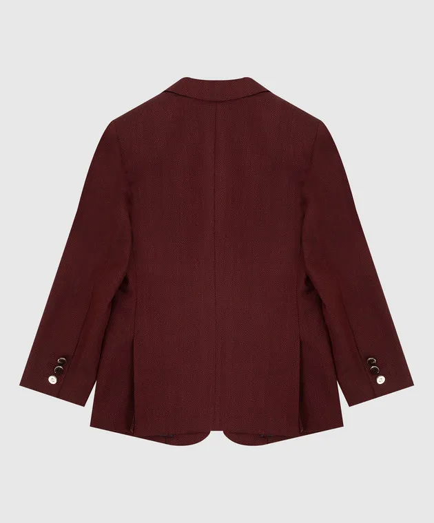 Stefano Ricci Patterned wool and silk jacket for children