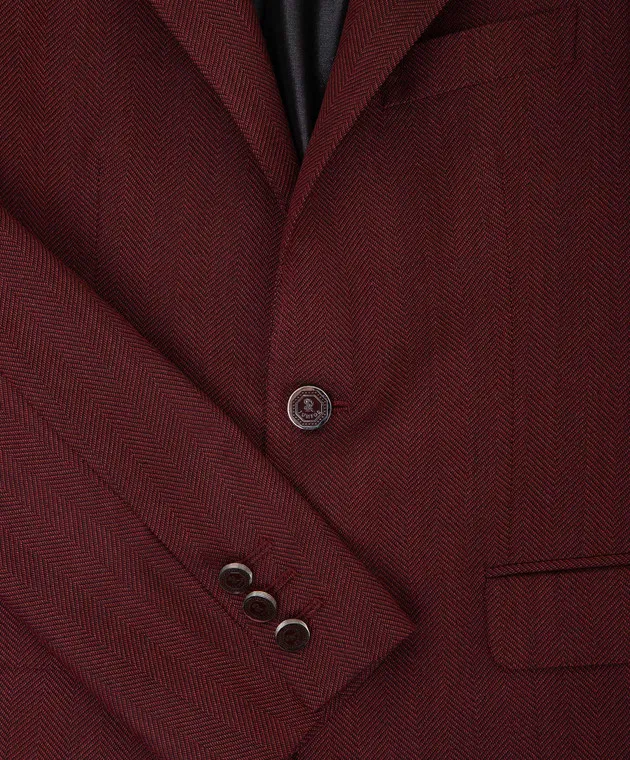 Stefano Ricci Patterned wool and silk jacket for children