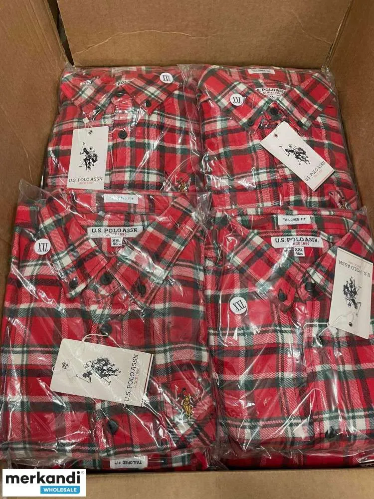Stock de camisas para hombre de U.S. POLO ASSN. Modelos de mezcla Mezcla de colores