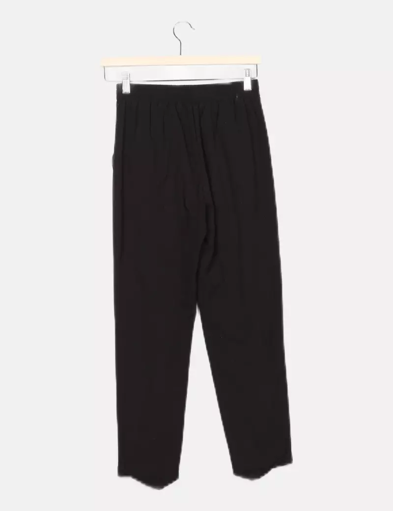 Stradivarius Pantalón negro casual