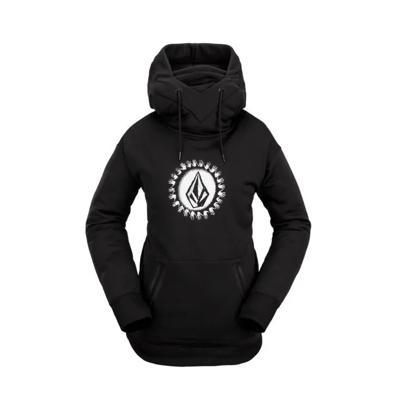 Sudadera con capucha Volcom Spring Shred (negra) mujer