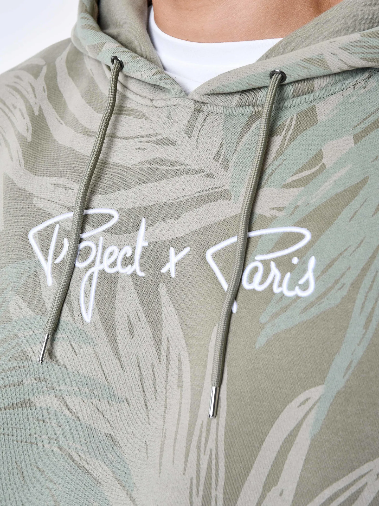 Sudadera con capucha y estampado de palmeras