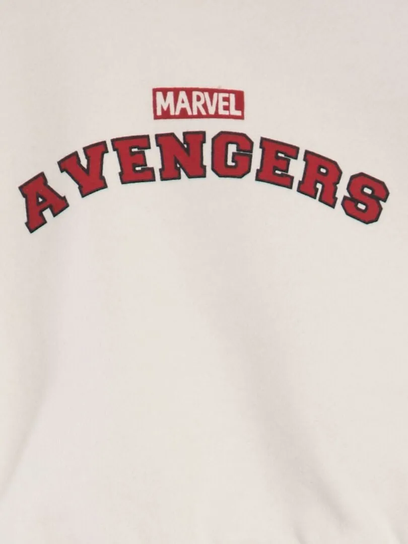 SUDADERA 'MARVEL'  BLANCO