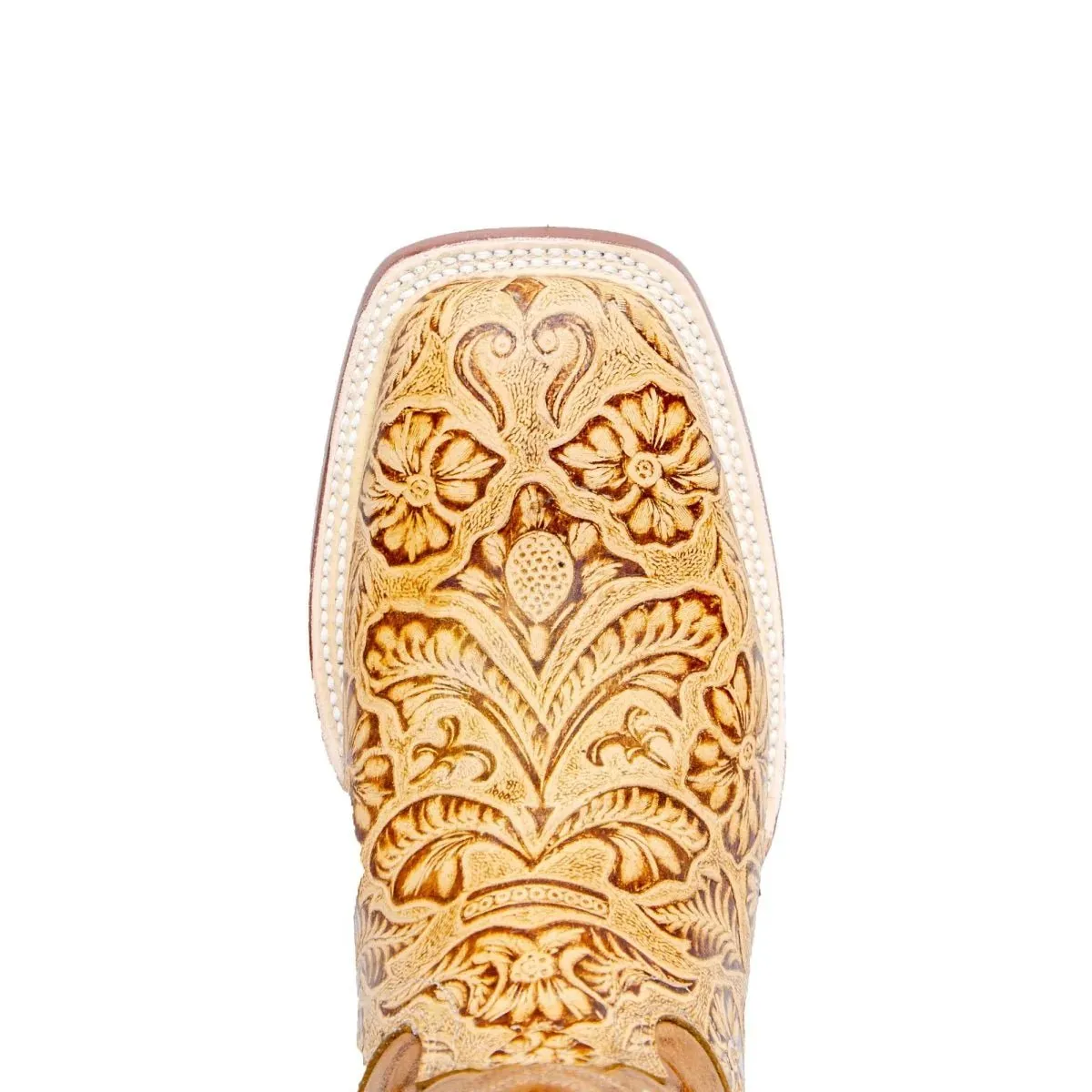 Tanner Mark Men's Leon Hand Tooled Square Toe Boots Orix
