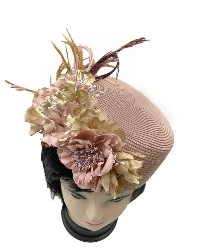 TOCADOS BODA ROSAS Y DORADOS ELEGANTISIMO TRABAJO ARTESANAL