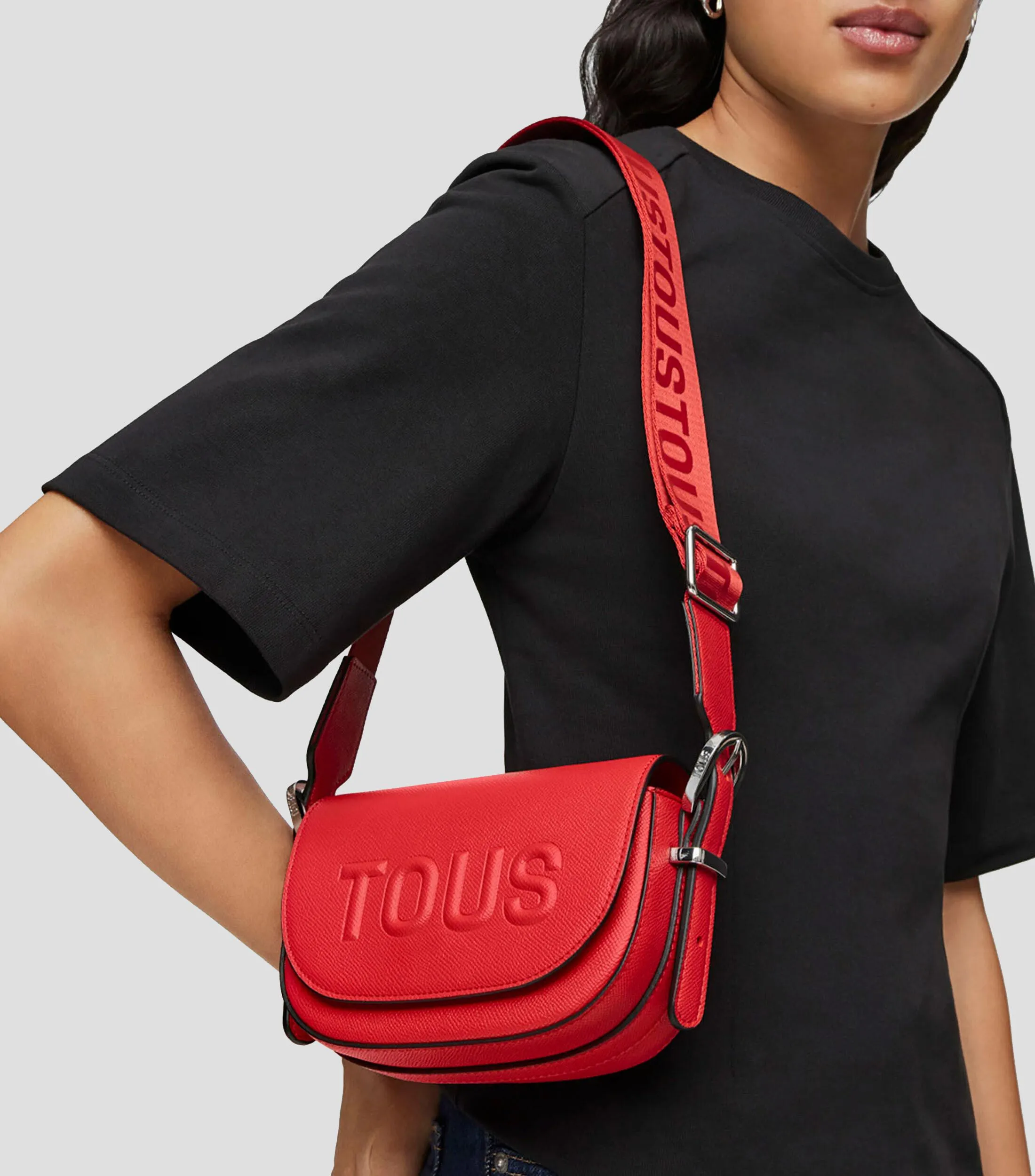 Tous Bolso crossbody rojo Brenda con logotipo Mujer