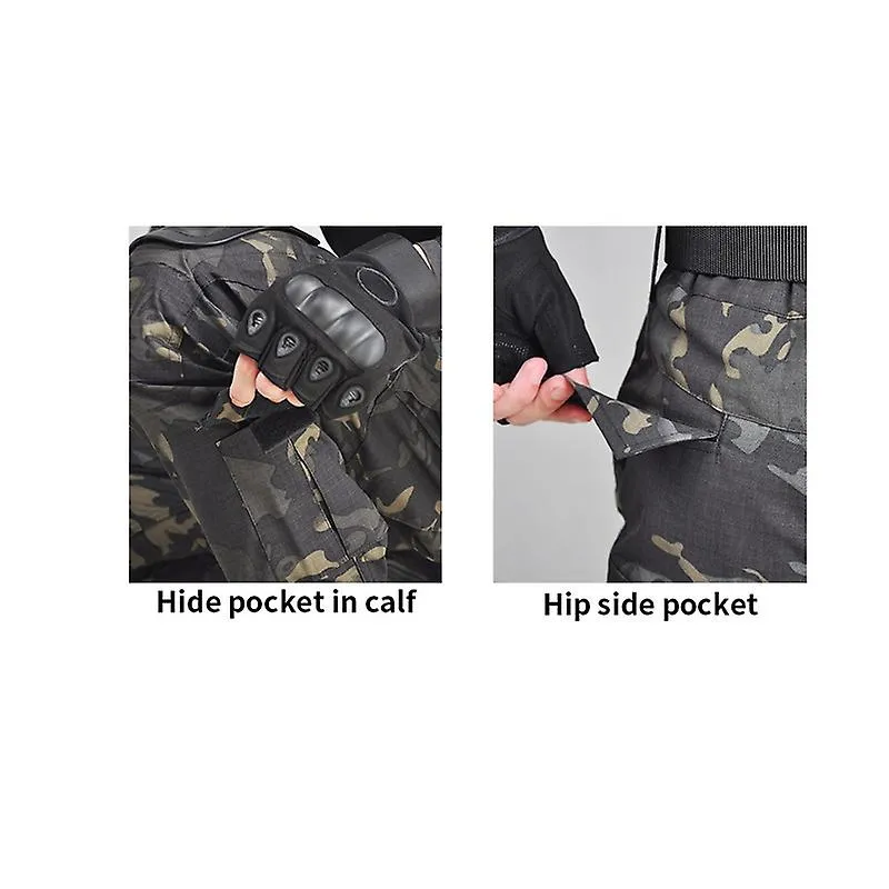 Uniforme táctico de camuflaje premium profesional con tela duradera, transpirable y resistente al agua, comodidad amigable con l