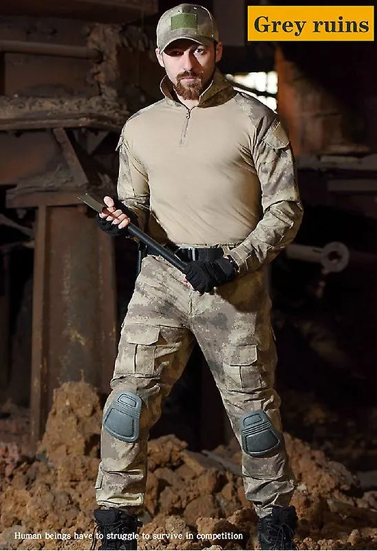 Uniforme táctico de camuflaje premium profesional con tela duradera, transpirable y resistente al agua, comodidad amigable con l