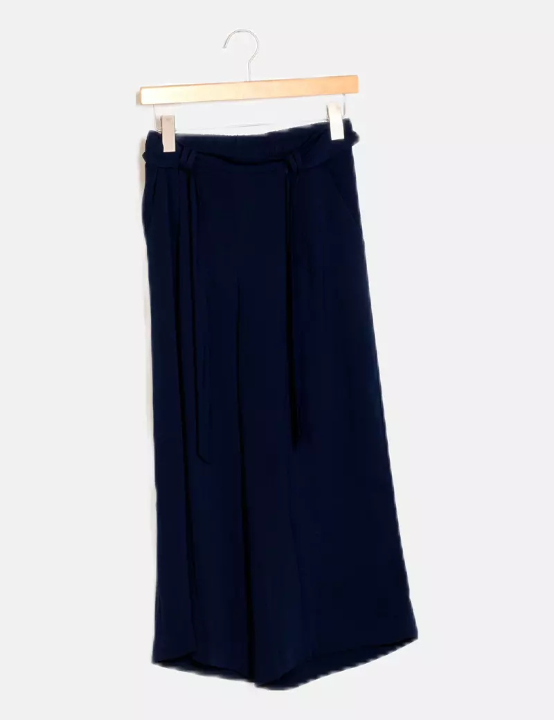 Vero Moda Pantalón azul satinado