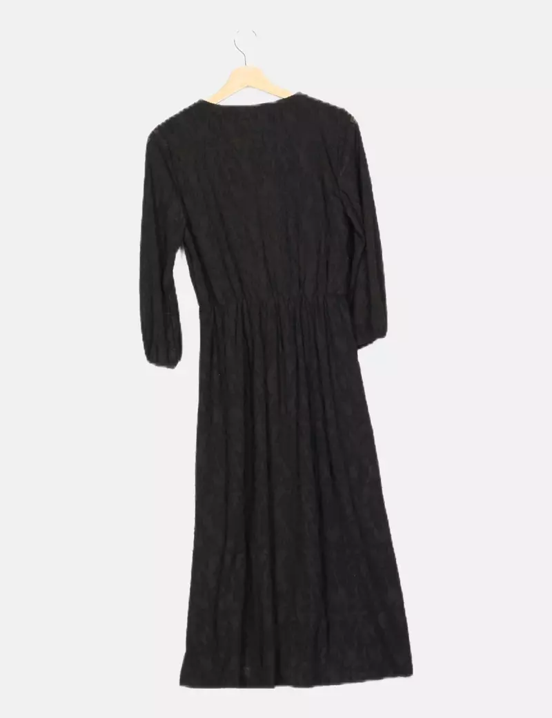 Vero Moda Vestido negro calado