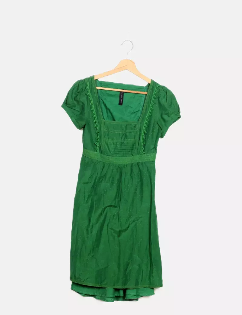 Vero Moda Vestido verde combinado