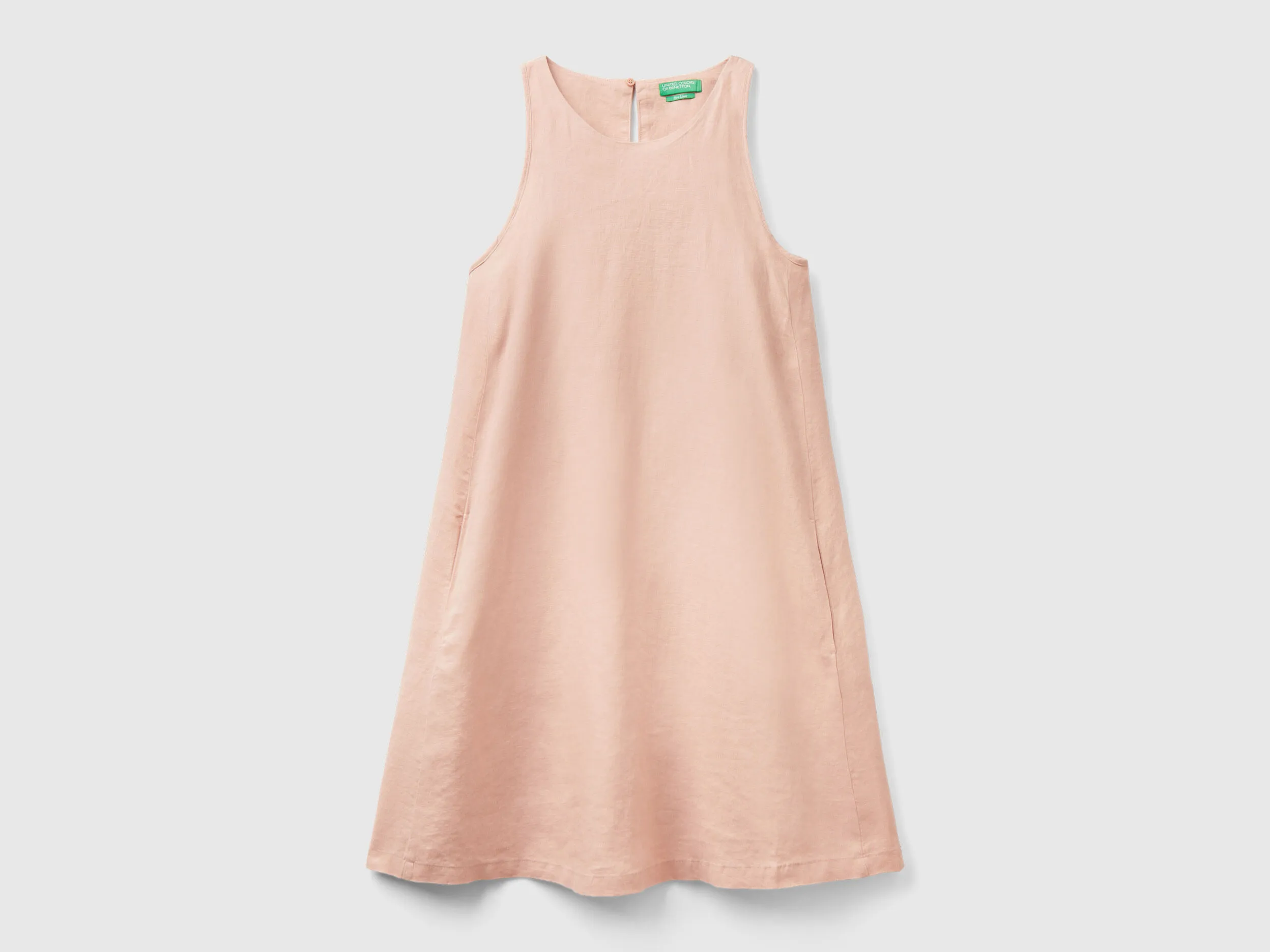 Vestido de puro lino sin mangas