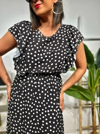 Vestido Lunares GAMORA Negro