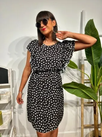 Vestido Lunares GAMORA Negro