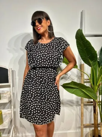 Vestido Lunares GAMORA Negro