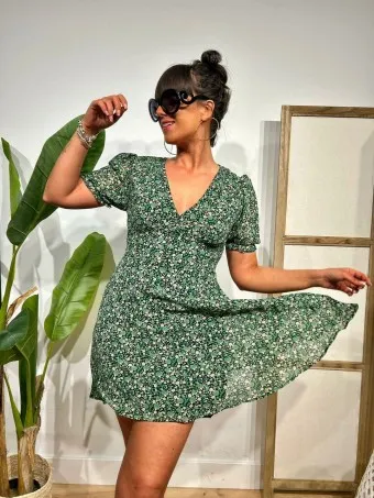 Vestido Vaporoso Estampado HAYDAR