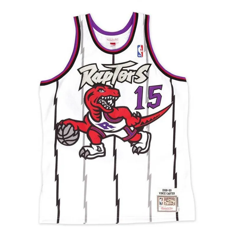 VINCE CARTER TORONTO RAPTORS WHITE HARDWOOD CLASSIC